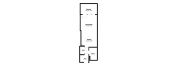 Studio Floor Plan at Bella Creek, ROHNERT PARK, CA