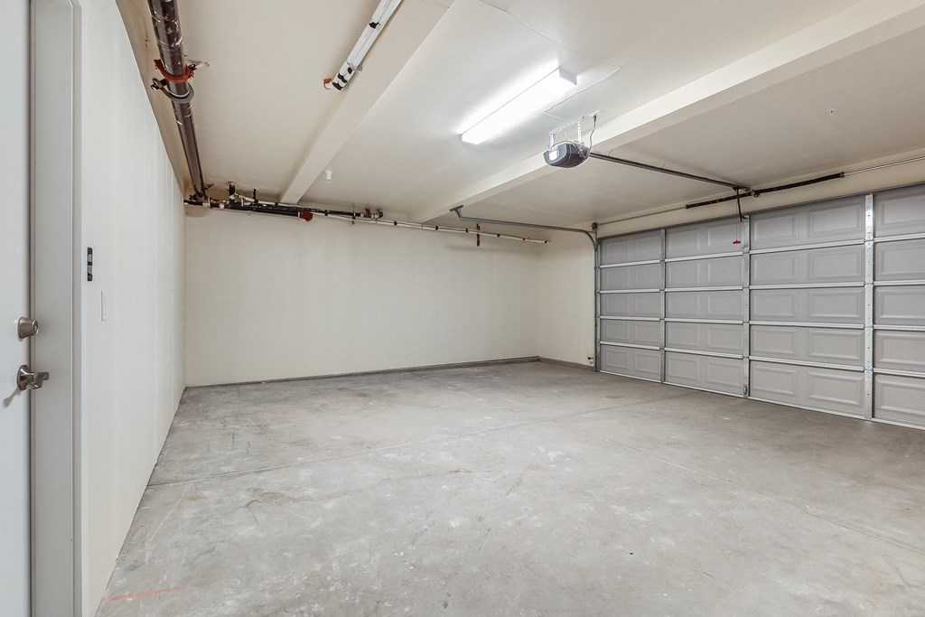 2 bedroom - view of inside of 2 car garage
