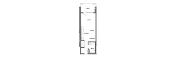 Studio floorplan