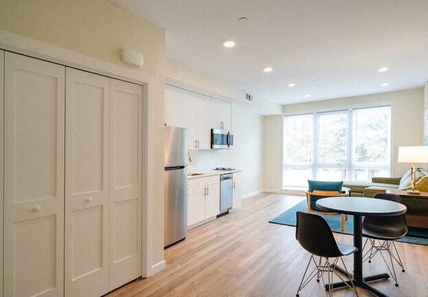 studio living room area