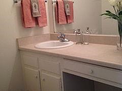 bathroom sink with mirror