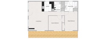 2 bedroom floorplan