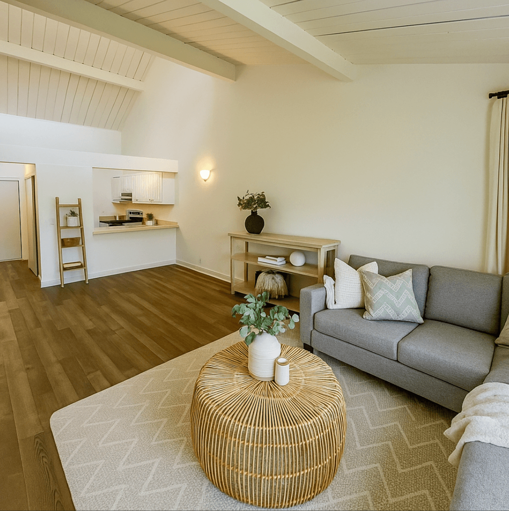 Living Area With Kitchen at Hamilton Woods, California