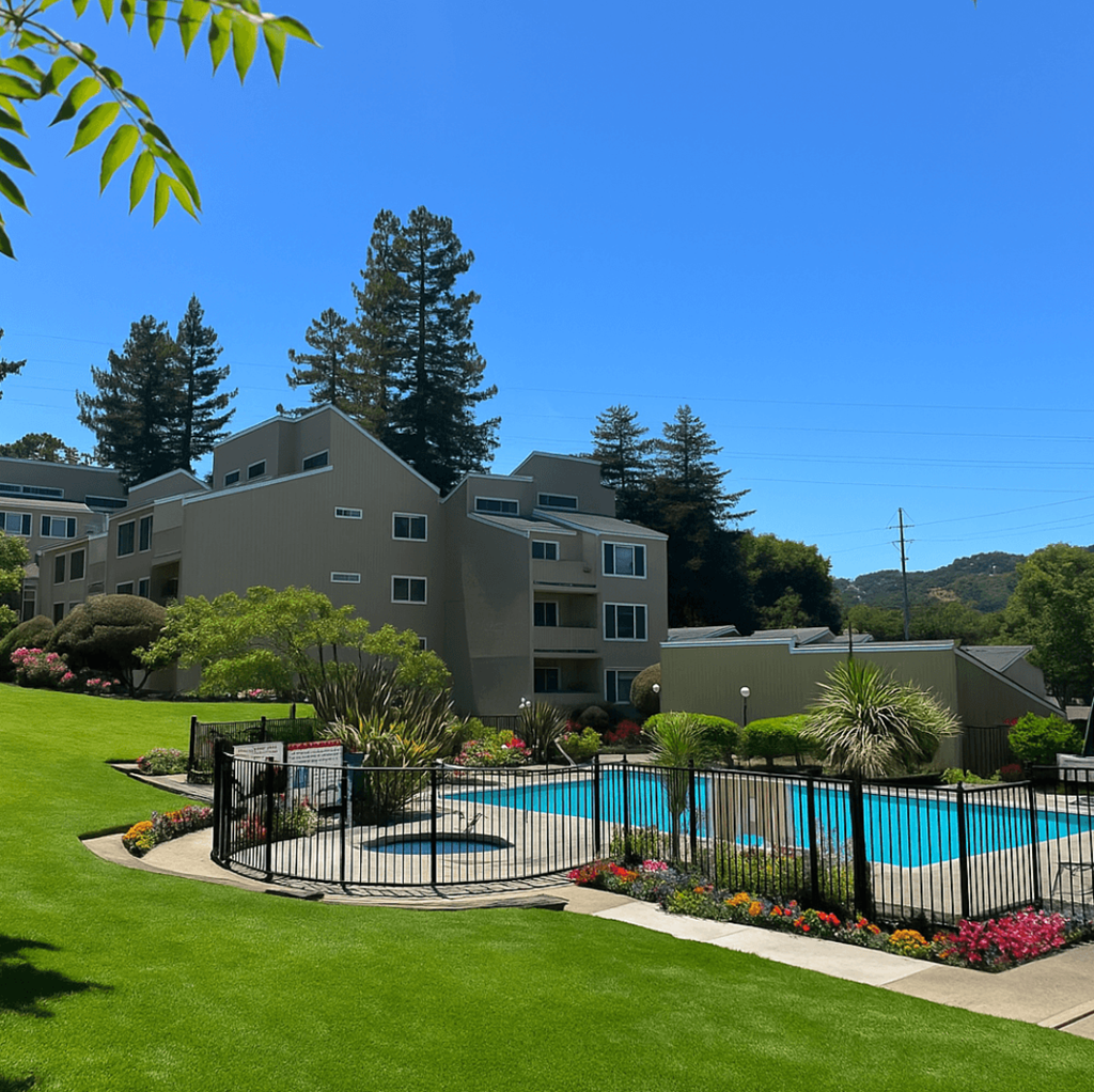 Secured Pool View at Hamilton Woods, Novato