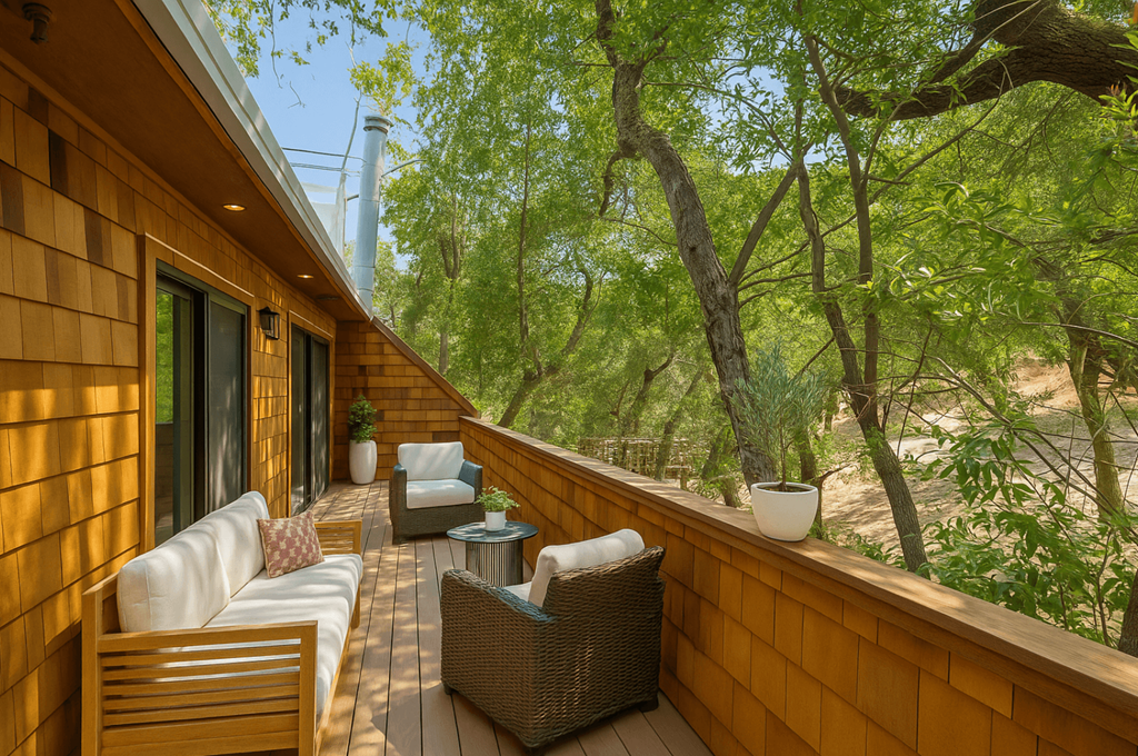 Balcony Deck at Posada West, Novato, CA 94949