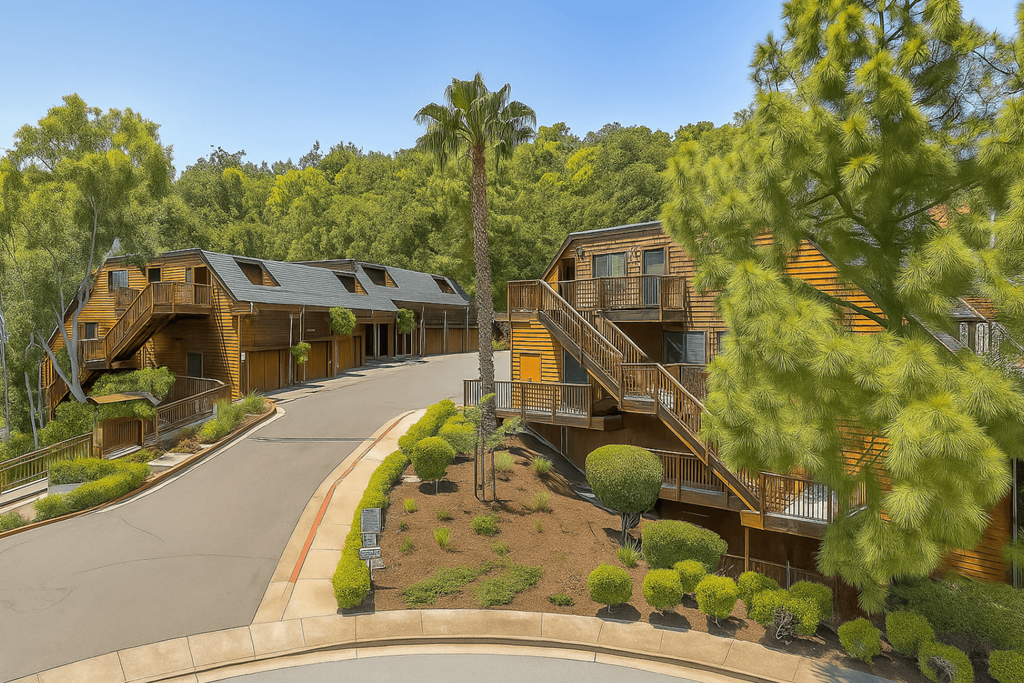 Entrance Driveway at Posada West, Novato, 94949