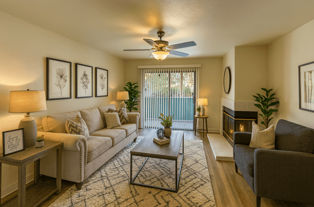 Living Room at Vintage Pointe, Rohnert Park, CA