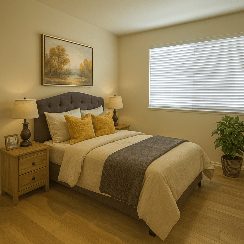 Bedroom With Windows at Vintage Pointe, Rohnert Park, 94928