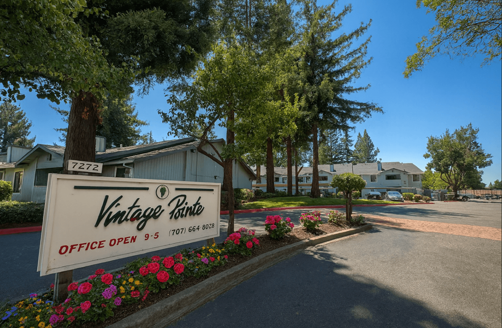 Welcoming Signage at Vintage Pointe, California, 94928