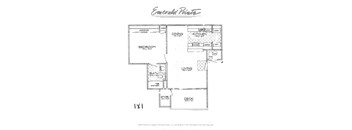 1 bedroom 1 bath floorplan