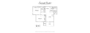 2 bedroom 1 bath floorplan