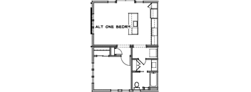 1 bdroom floorplan