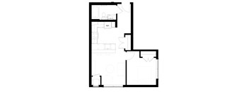 floor plan of the ground floor of the house