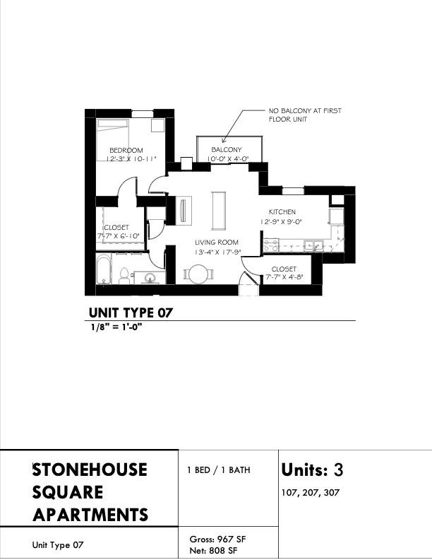 A diagram of a stonehouse square apartment with a floor plan.