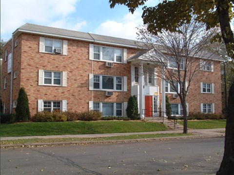 Front of the Homewood Apartments Building