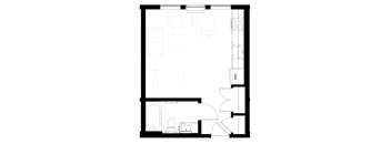 a black and white floor plan of a house