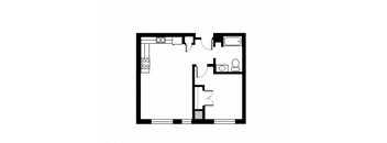 A black and white image of a floor plan of a house.