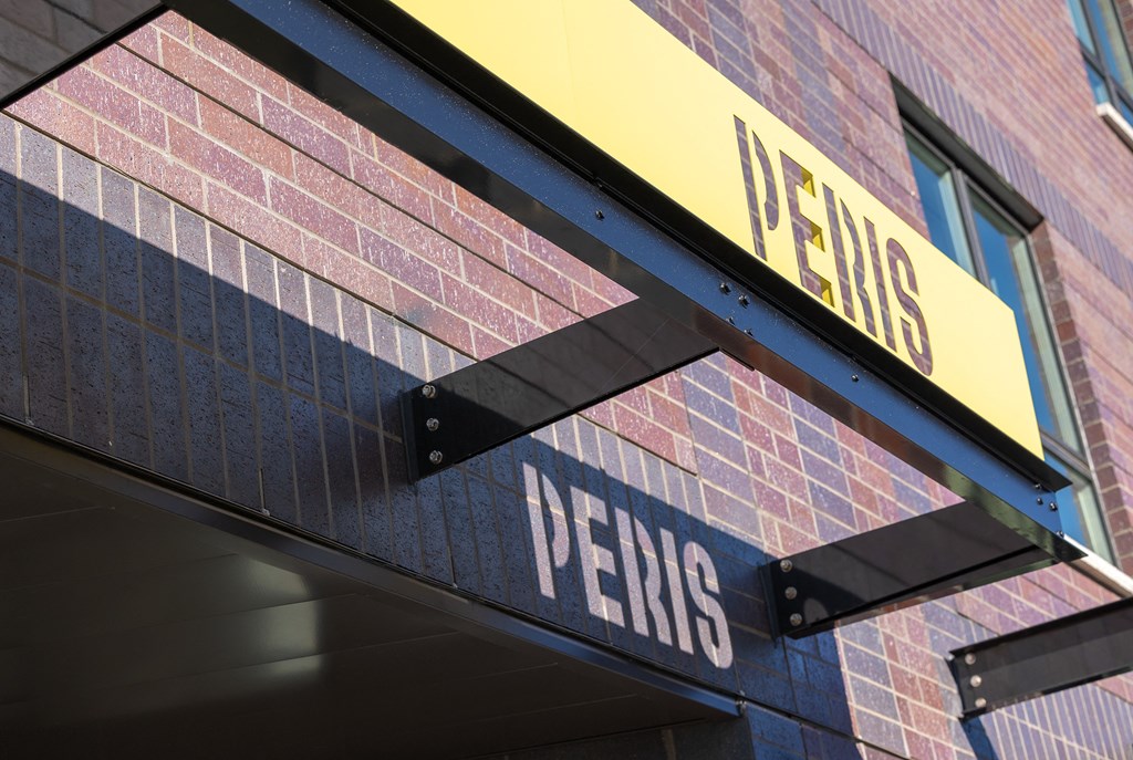 awning of a building with a sign that reads pierre rents