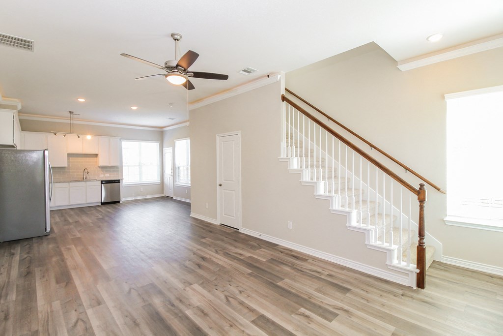 Wood Floor Dining Room at The Residences at Rayzor Ranch, Texas