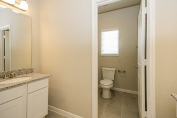 Bathroom With Adequate Storage at Lakeside Conroe, Texas - Photo Gallery 26