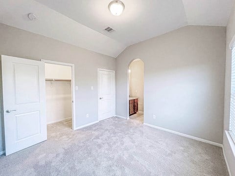 Bedroom With Closet at Villas at Kings Harbor, Kingwood, TX, 77345
