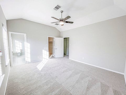 Carpeted Bedroom at Villas at Kings Harbor, Texas