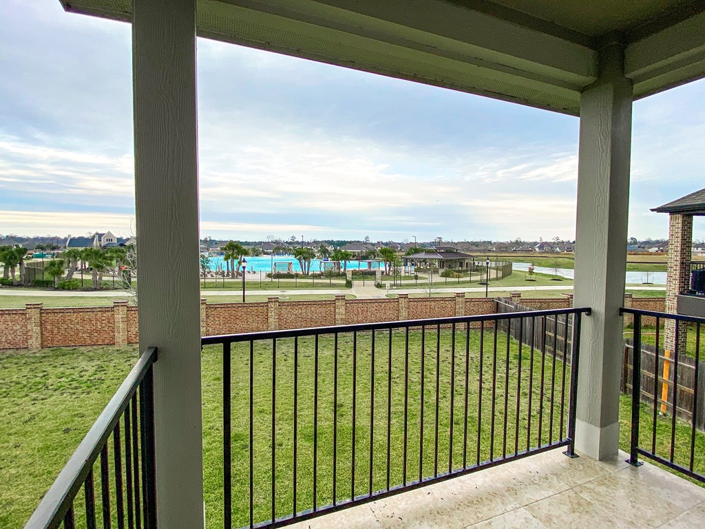 Backyard Overlooking The Crystal Lagoon in Balmoral