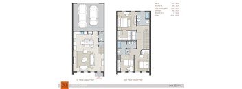 3 bedroom 2.5 bathroom 3231F Floor Plan at The Residences at Rayzor Ranch, Texas