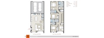 4 bedroom 3.5 bathroom 4231F Floor Plan at The Residences at Rayzor Ranch, Denton, TX, 76207