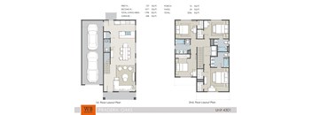 4 bedroom 3.5 bathroom 4301 1,798 Sq.Ft. Floor Plan at Pradera Oaks, Bonney, TX, 77583