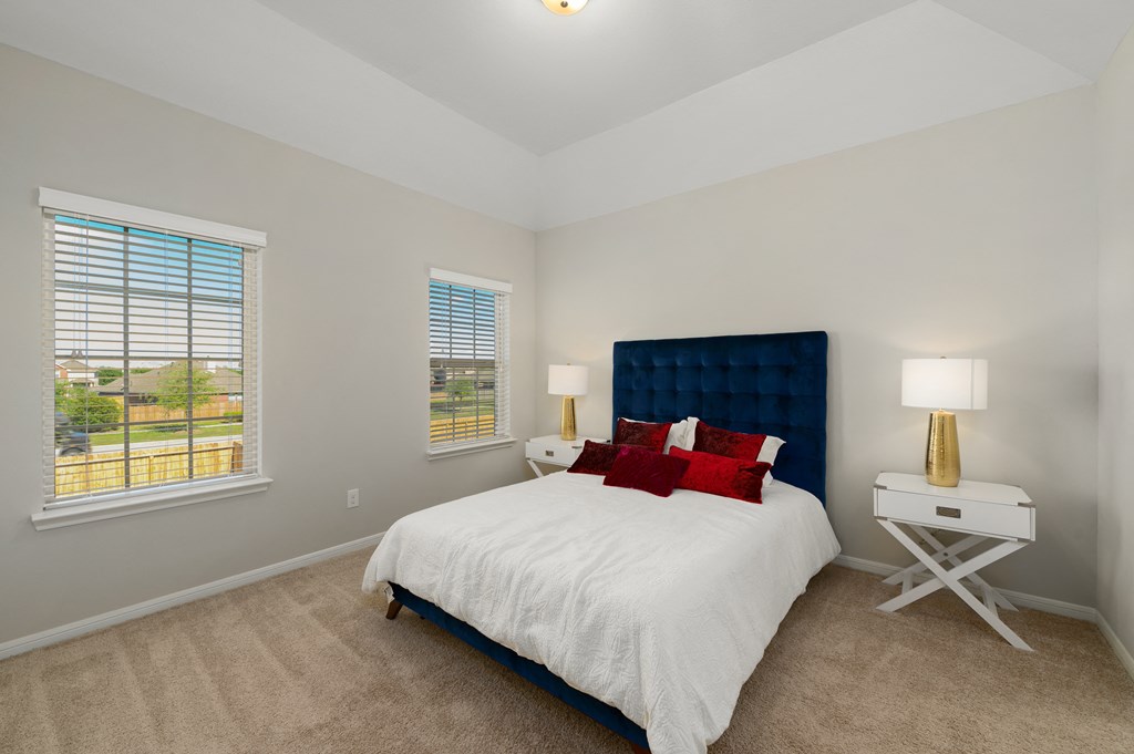 Bedroom With Expansive Windows at Bay Colony West, Texas, 77539