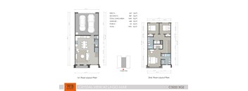Two floor plans for a Crystal View at Lago Mar property.