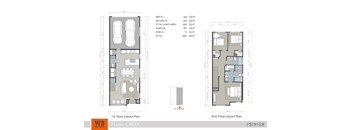 A floor plan for a two-story home with a garage and living areas.