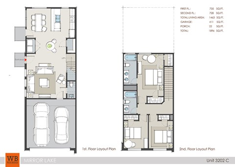 3202 Floor Plan at Mirror Lake Pearland, Texas