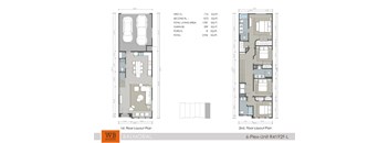 A floor plan for a 6-Plex-Unit R4192F-L shows the layout for the first and second floors.