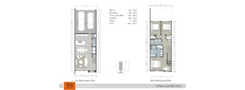 A floor plan for a 4-plex unit shows the layout of the first and second floors.