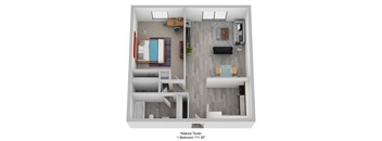 Niakwa - 1 bedroom - plan a