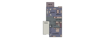1 BEDROOM 1 BATHROOM