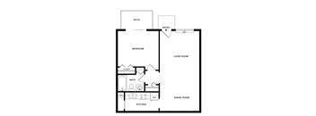 1BR 1Bath New kitchens