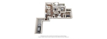 a floor plan of a house with a staircase
