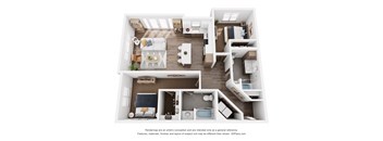 a 1 bedroom floorplan is shown in this image