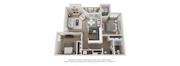 2 Bed, 1 Bath
