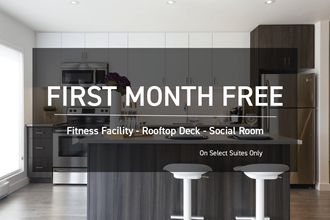 first month free: fitness facility rooftop deck social room on select suites city | the first month