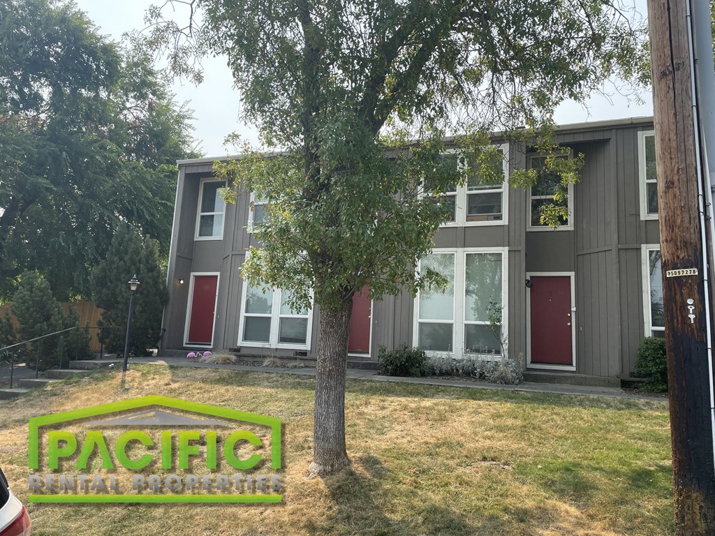 a house with a tree in front of it