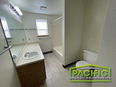 a bathroom with a sink and a toilet and a shower