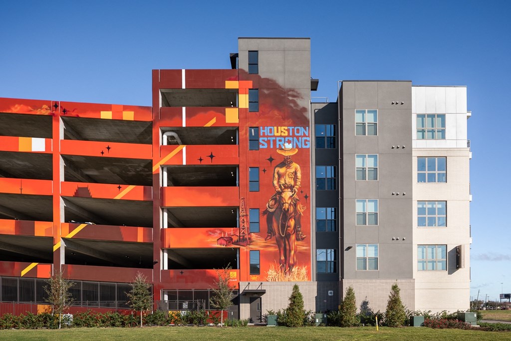 a mural on the side of a building