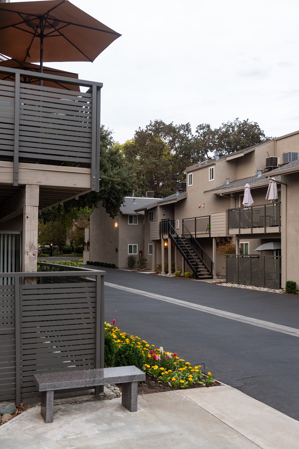 SR Apartments along drive-in facing Street