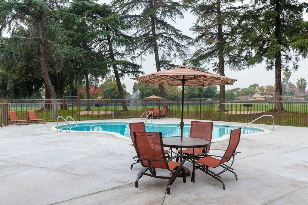 Pool Deck and Pool Table Area