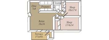 Birdcage Village - Heron floorplan