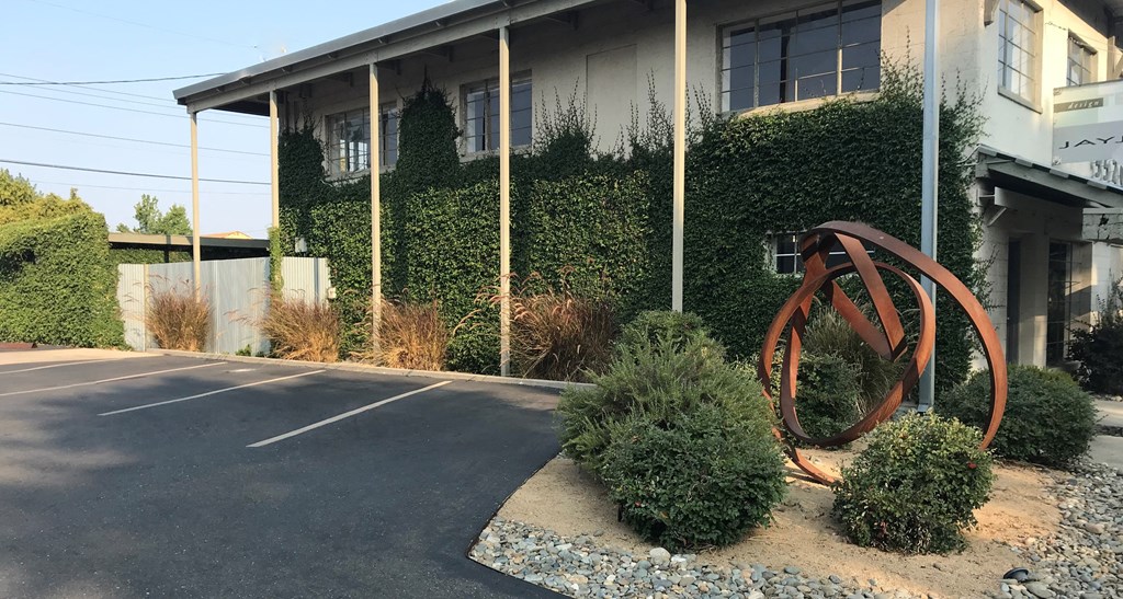 South view of Gratitude Sculpture